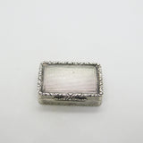 George IV Sterling Silver Floral Pattern Vinaigrette Antique 1822 London