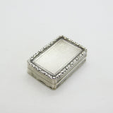 George IV Sterling Silver Floral Pattern Vinaigrette Antique 1822 London