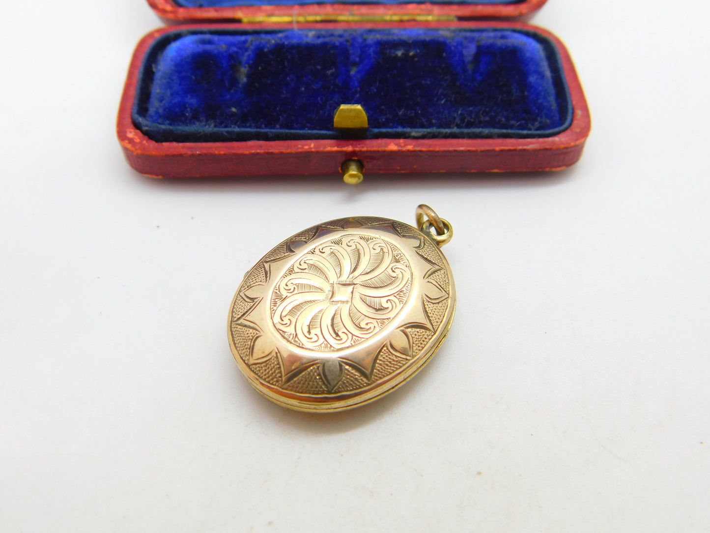 Victorian 9ct Rose Gold B&F Book Pattern Double Locket Pendant c1890 Antique