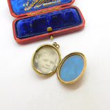 Victorian 9ct Rose Gold B&F Book Pattern Double Locket Pendant c1890 Antique
