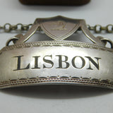 Georgian Sterling Silver 'Lisbon' Wine Decanter Label 1796 Antique Birmingham