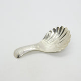 William IV Sterling Silver Bright Cut Tea Caddy Spoon Antique 1832 Birmingham