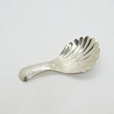 William IV Sterling Silver Bright Cut Tea Caddy Spoon Antique 1832 Birmingham