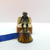 Victorian Vienna Cold Painted Bronze Dancing Figure Novelty Tape Measure Antique