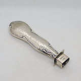 Edwardian Planished Sterling Silver Wax Sealer Stamp Antique 1908 Chester