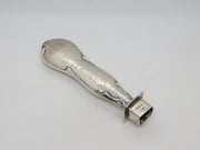 Edwardian Planished Sterling Silver Wax Sealer Stamp Antique 1908 Chester