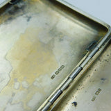 Victorian Sterling Silver & Colourful Enamel Horse Racing Cigarette Case Antique 1892 Birmingham