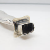 Edwardian Planished Sterling Silver Wax Sealer Stamp Antique 1908 Chester