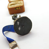 Victorian Vienna Cold Painted Bronze Dancing Figure Novelty Tape Measure Antique