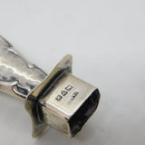 Edwardian Planished Sterling Silver Wax Sealer Stamp Antique 1908 Chester