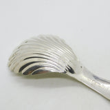 William IV Sterling Silver Bright Cut Tea Caddy Spoon Antique 1832 Birmingham