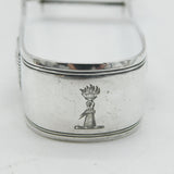 Edwardian Sterling Silver Crested Asparagus Serving Tongs Antique 1902 London