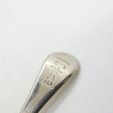 George III Sterling Silver Regal Crest Tea Caddy Spoon Antique 1801 London