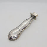 Edwardian Planished Sterling Silver Wax Sealer Stamp Antique 1908 Chester