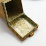 Gilt Metal Egyptian Obelisk Novelty Vesta Case Antique c1920 Art Deco