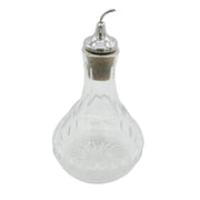 Sterling Silver Topped Cut Glass Bitters Pourer Vintage 1959 Birmingham
