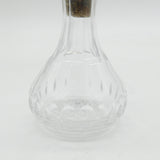 Sterling Silver Topped Cut Glass Bitters Pourer Vintage 1959 Birmingham