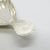 George III Sterling Silver Shell Bowl Tea Caddy Spoon Antique 1794 London