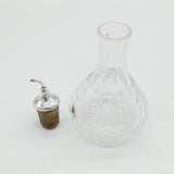 Sterling Silver Topped Cut Glass Bitters Pourer Vintage 1959 Birmingham