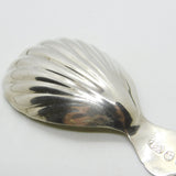 George III Sterling Silver Shell Bowl Tea Caddy Spoon Antique 1794 London