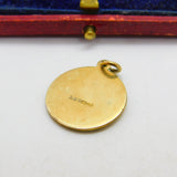 Georg Jensen 9ct Yellow Gold St Christopher Pendant 1967 London Vintage