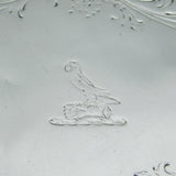 Victorian Sterling Silver Floral Salver Antique 1846 London Hunt & Roskell