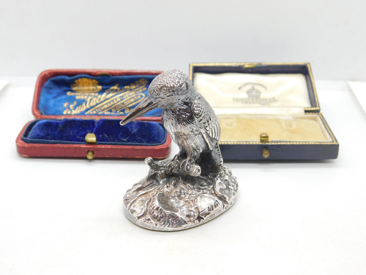 Sterling Silver Kingfisher Figurine Ornament Vintage 1997 Birmingham