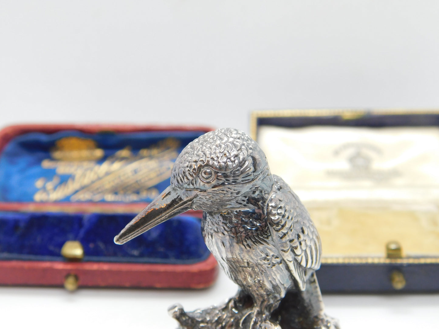 Sterling Silver Kingfisher Figurine Ornament Vintage 1997 Birmingham