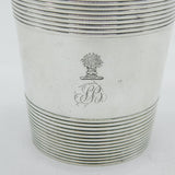 George III Sterling Silver Crested Beaker Cup Antique 1790 London