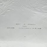 Victorian Sterling Silver Floral Salver Antique 1846 London Hunt & Roskell
