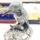 Sterling Silver Kingfisher Figurine Ornament Vintage 1997 Birmingham