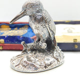 Sterling Silver Kingfisher Figurine Ornament Vintage 1997 Birmingham