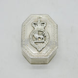 George III Peninsular War Sterling Silver Regimental Snuff Box Antique London
