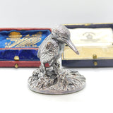 Sterling Silver Kingfisher Figurine Ornament Vintage 1997 Birmingham