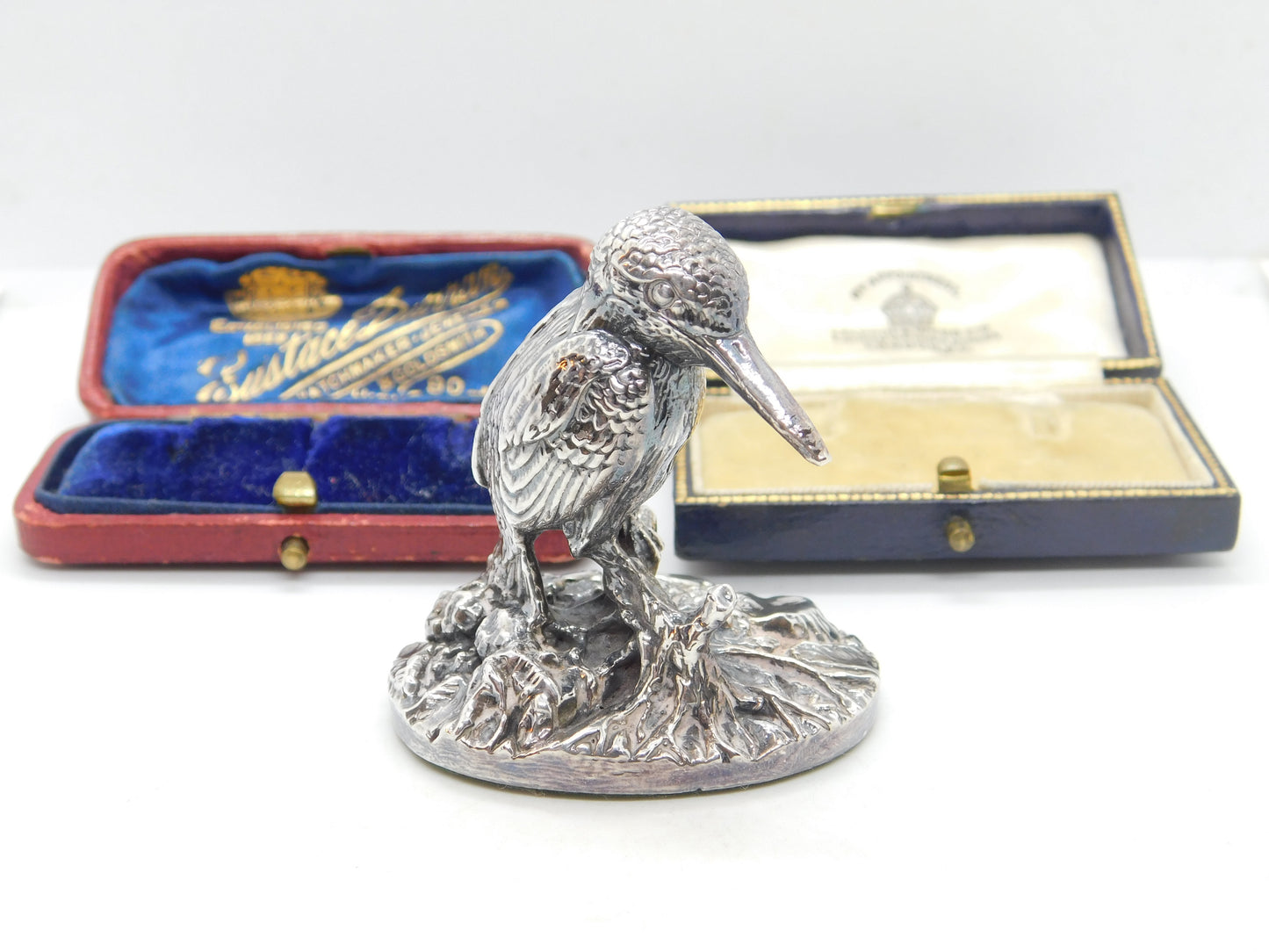 Sterling Silver Kingfisher Figurine Ornament Vintage 1997 Birmingham