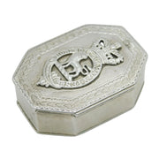 George III Peninsular War Sterling Silver Regimental Snuff Box Antique London