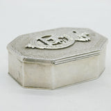 George III Peninsular War Sterling Silver Regimental Snuff Box Antique London