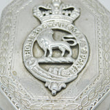 George III Peninsular War Sterling Silver Regimental Snuff Box Antique London