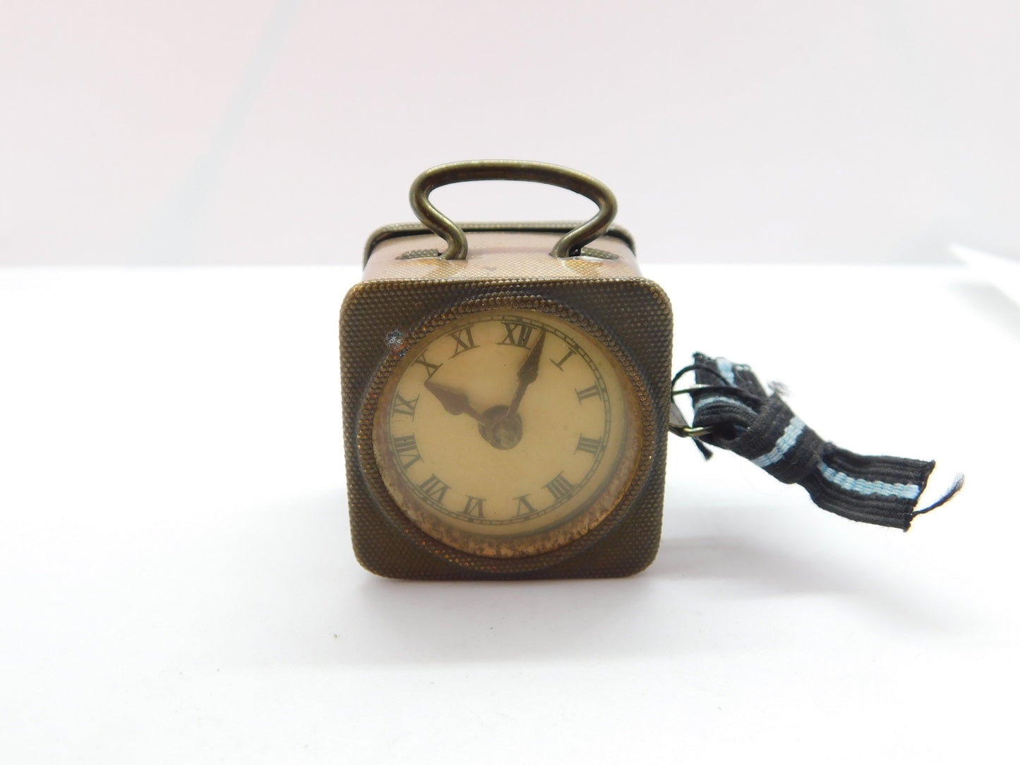 Novelty Alarm Clock Form Sewing Tape Measure Antique c1920 Art Deco