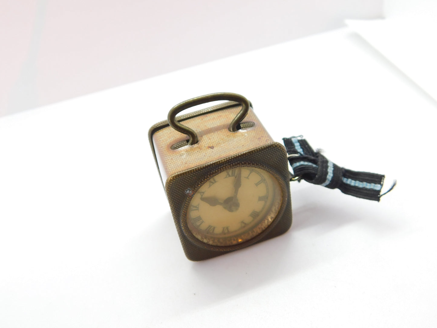 Novelty Alarm Clock Form Sewing Tape Measure Antique c1920 Art Deco