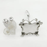 Victorian Sterling Silver Egyptian Revival Cruet Set Antique 1876 Birmingham