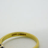 18ct Yellow Gold & 0.25ct Brilliant Cut Diamond Solitaire Ring Vintage 1992 Birmingham