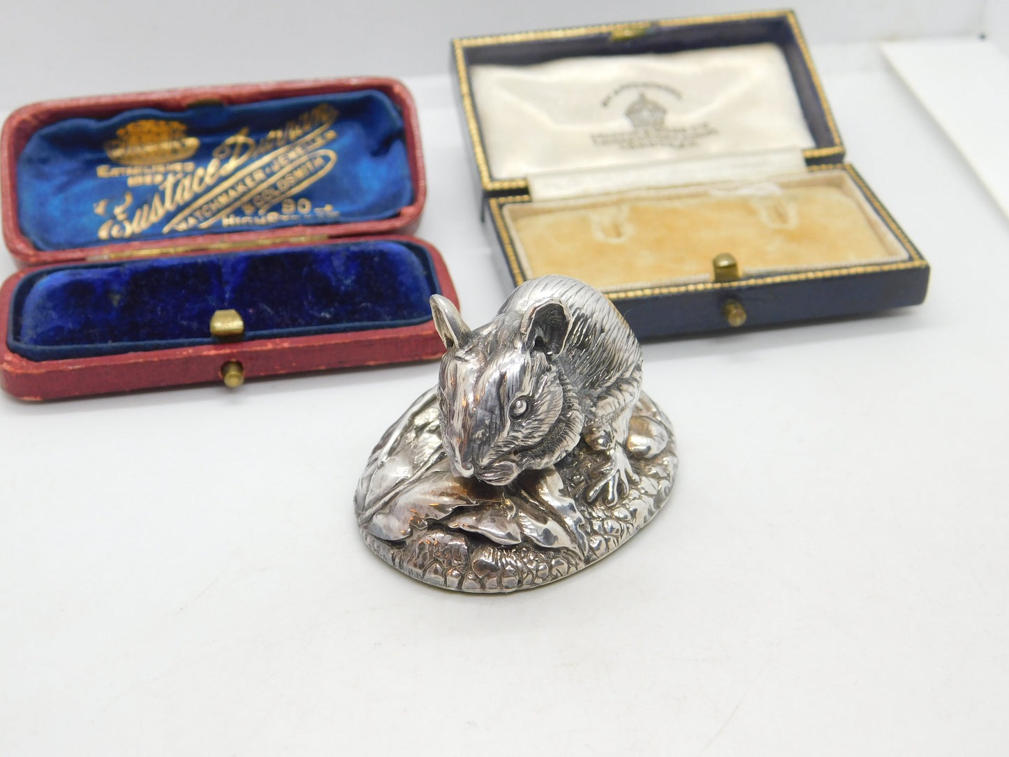 Sterling Silver Field Mouse Figurine Sculpture Vintage 1998 Birmingham