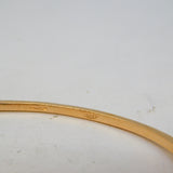 14ct Rose Gold, 1ct Old-Cut Diamond & Ruby Crossover Bangle Bracelet Antique c1920