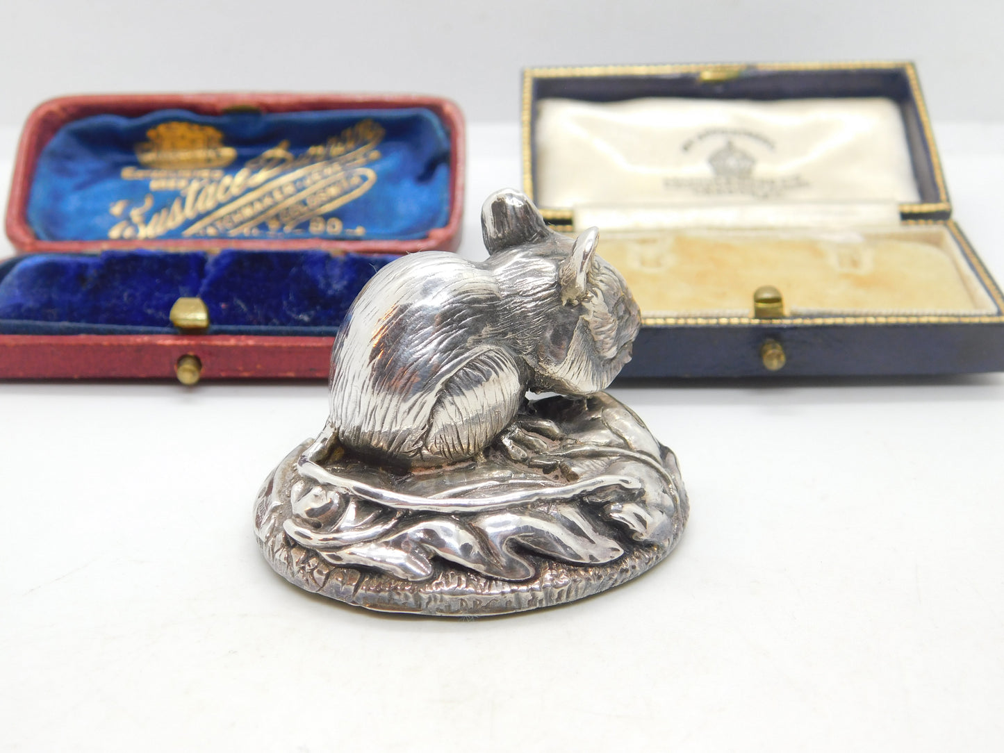 Sterling Silver Field Mouse Figurine Sculpture Vintage 1998 Birmingham