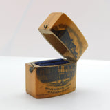 Victorian Mauchline Ware Shakespeare's House Jewellery Ring Box c1880 Antique