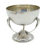 Arts & Crafts Scottish Sterling Silver Planished Golf Trophy Antique 1937 Edinburgh