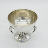 Arts & Crafts Scottish Sterling Silver Planished Golf Trophy Antique 1937 Edinburgh