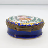 George III Bilston Enamel 'Nelson's Victory, Peace & Plenty' Patch Box Antique c1805