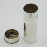 Edwardian Sterling Silver Shooting Interest Pepper Shakers Antique 1902 London